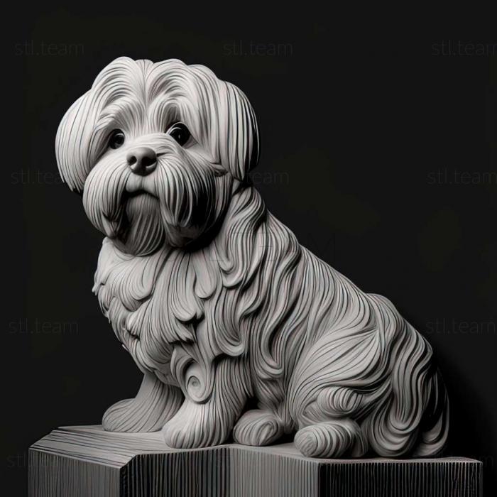 3D модель Собака болоньєз (STL)